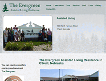 Tablet Screenshot of evergreenalf.com